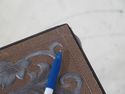 F42729EC: Iron Base Decorator Occasional Table w. 