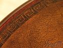L50114E: THEODORE ALEXANDER Round Leather Faux Boo
