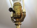 LF44463EC: Pair of Brass Lamps w. Rams Heads with 