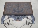 F42729EC: Iron Base Decorator Occasional Table w. 