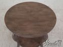 45508EC: Round Aged Distressed Finish Occasional T