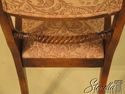 29226: Pair Regency Style Carved Oak Upholstered O