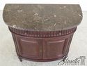 L45483EC: JEFFCO Marble Top 1/2 Round Commode Cabi