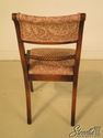 29226: Pair Regency Style Carved Oak Upholstered O