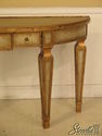 L39300E: Hollywood Regency Crackle Glass Console T