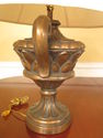 LF38691EC: Gold & Bronze Wash Decorated Urn Lamp w