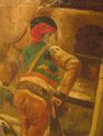 F45468EC: Antique Gold Framed Oil Painting On Canv