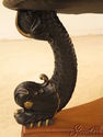 39560EC: Round Neo Classical Serpent Leg Bench - O
