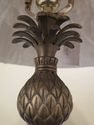 LF30297EC: Brass & Ebony Pineapple Table Lamp w. S