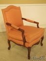 29583EC: French Louis XV Style Upholstered Open Ar