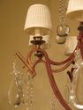 F41654C: Decorative Iron Chandelier w. Hanging Cry