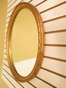 F41918: Oval Gold Framed Decorator Mirror