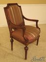 45648EC: French Louis XV Style Striped Upholstered