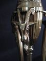 LF44463EC: Pair of Brass Lamps w. Rams Heads with 