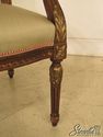 43523: French Louis XV Style Carved Open Arm Occas