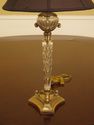 LF45111EC: Brass & Crystal Regency Table Lamp w. S