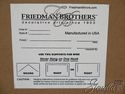 46154EC: FRIEDMAN BROTHERS Large Gold Beveled Mirr