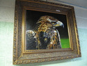 F10622E: Framed Oil Painting on Canvas Eagle