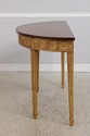 28431EC: Adam Gold Gilted Satinwood Inlaid Demilun