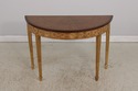 28431EC: Adam Gold Gilted Satinwood Inlaid Demilun