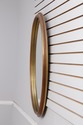 31829EC: Oval Gold Framed Beveled Glass Wall Mirro