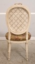 32839EC: French Louis XVI Cane Back Paint Decorate