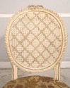 32839EC: French Louis XVI Cane Back Paint Decorate