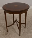 32923EC: Federal Style Inlaid Mahogany Round Occas