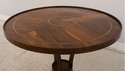 F33239EC: Round Yew Wood English Style Lamp Table