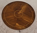 F33239EC: Round Yew Wood English Style Lamp Table