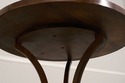 F33239EC: Round Yew Wood English Style Lamp Table