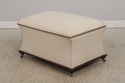 38683EC: Large White Upholstered  Flip Top Ottoman