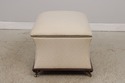 38683EC: Large White Upholstered  Flip Top Ottoman