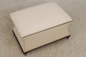38683EC: Large White Upholstered  Flip Top Ottoman