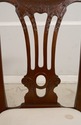 39333E:  Carved Mahogany Claw Foot Side Chair