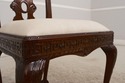 39333E:  Carved Mahogany Claw Foot Side Chair