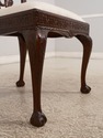 39333E:  Carved Mahogany Claw Foot Side Chair