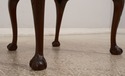 39333E:  Carved Mahogany Claw Foot Side Chair