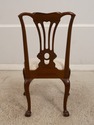 39333E:  Carved Mahogany Claw Foot Side Chair