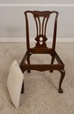 39333E:  Carved Mahogany Claw Foot Side Chair