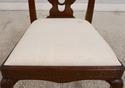 39333E:  Carved Mahogany Claw Foot Side Chair