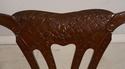 39333E:  Carved Mahogany Claw Foot Side Chair