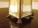 F39391: Quality Hollywood Regency Mirrored Table L