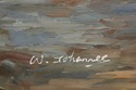 F41734: W.JOHANNELE Large Venice Canal Oil Paintin