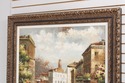 F41734: W.JOHANNELE Large Venice Canal Oil Paintin
