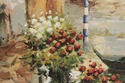 F41734: W.JOHANNELE Large Venice Canal Oil Paintin