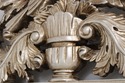 F41758: French Style Silver Finish Bird & Foliage 