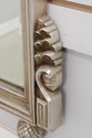 F41758: French Style Silver Finish Bird & Foliage 