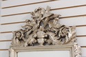 F41758: French Style Silver Finish Bird & Foliage 