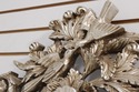 F41758: French Style Silver Finish Bird & Foliage 